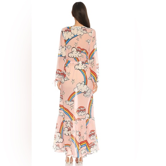 Mira Mikati Rainbow Ray Printed Dress, Size 2 - Picture 3 of 9